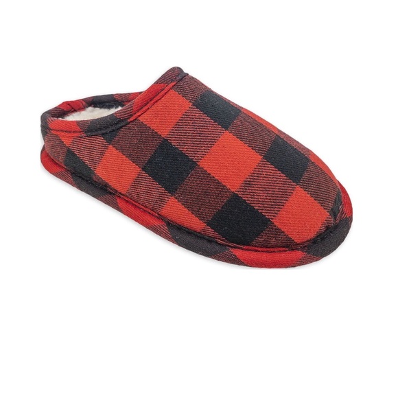NWT Holiday Time Family Kid's Plaid Slippers size: 7/8 - Picture 2 of 6